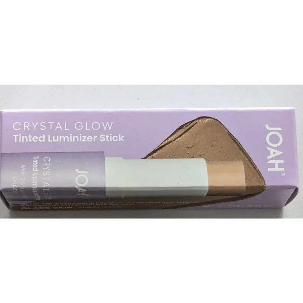 Joah Crystal Glow Tinted Luminizer Stick TW010 Light Tan Glass Skin Dewy Glow